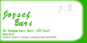 jozsef buri business card